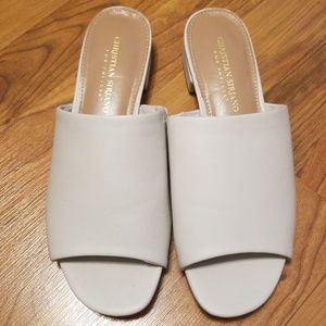 CHRISTISAN SIRIANO | Heeled mule slide, size 7